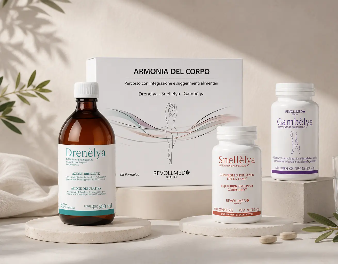 Integratori naturali Revollmed Beauty per il benessere e la bellezza del corpo